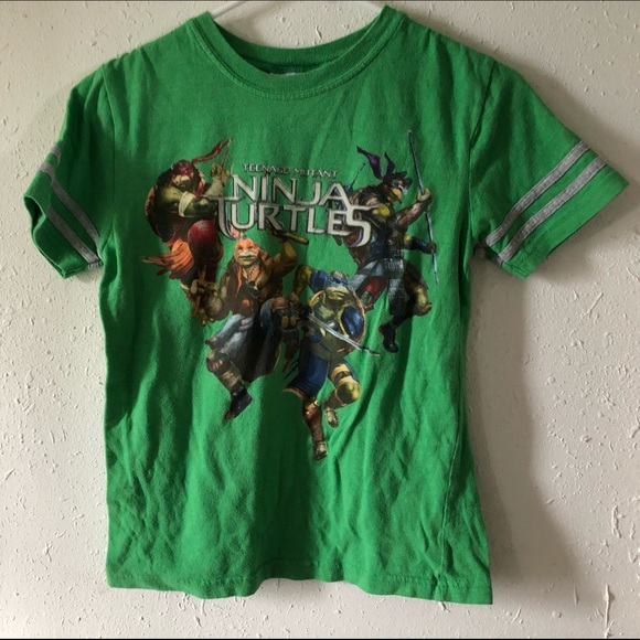 Ninja Turtles Other - 🔴 Green Ninja Turtles T-shirt Top Kids Sz M GUC